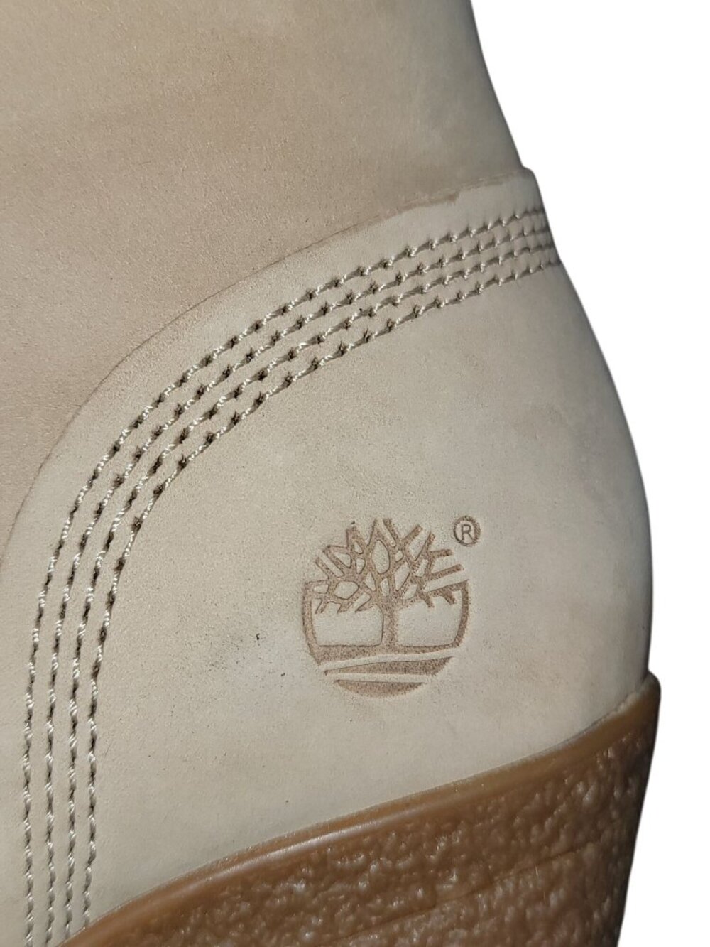 Timberland Women's Tan Leather Lace-Up Heeled Boots – Size 8 - Picture 8 of 11